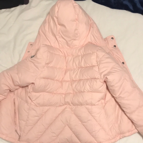 Pink Sherpa Lined Hollister Puffer Jacket - Picture 5 of 5